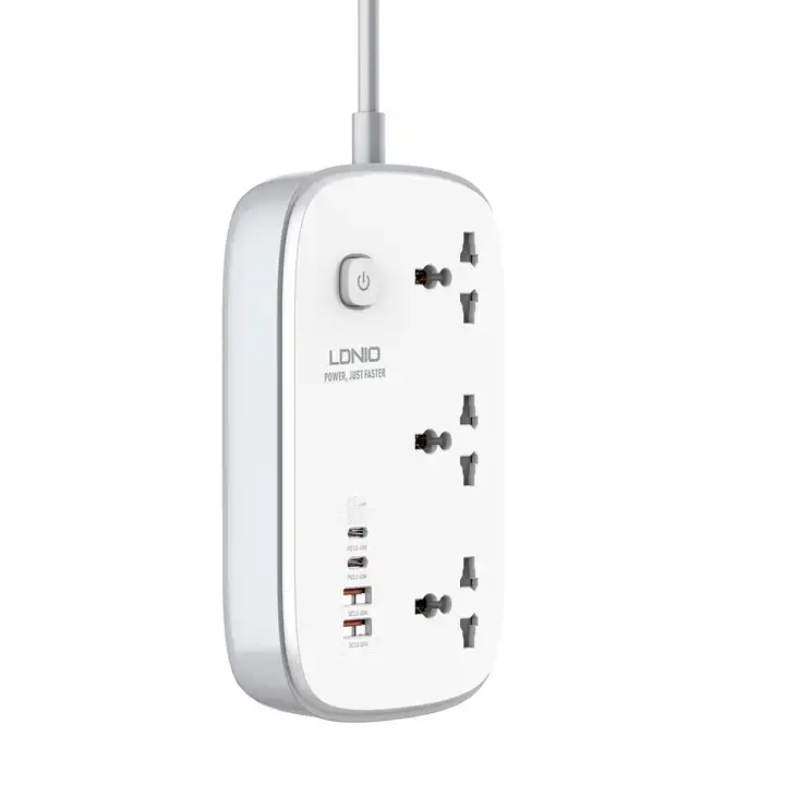 ldnio-sc3416-power-strip-65w-3-sockets-4-port-charger