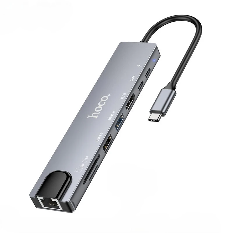 hoco-dup09-8-in-1-docking-hub-converter-adapter