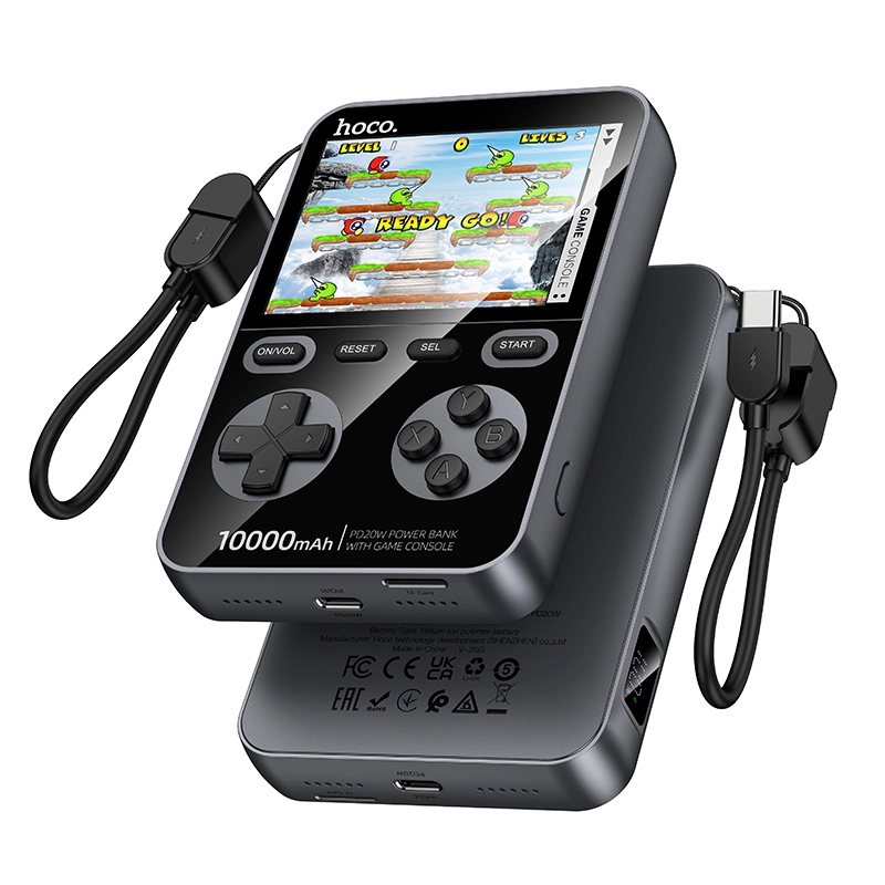 hoco-q47-shine-10000mah-pd20w-fast-charging-power-bank-with-game-console