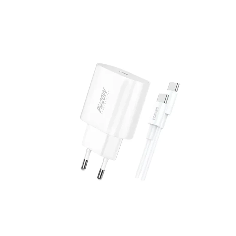 foneng-eu39-20w-pd-charger-adapter-with-type-c-cable
