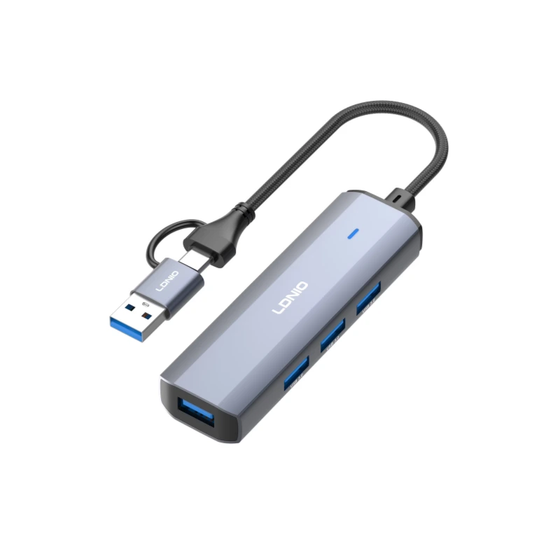 ldnio-ds-114uc-4-in-1-dual-mode-usb-hub-1