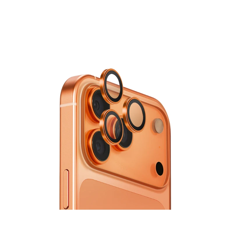 uniq-optix-aluguard-aluminium-camera-lens-protector-for-iphone-17-series-orange